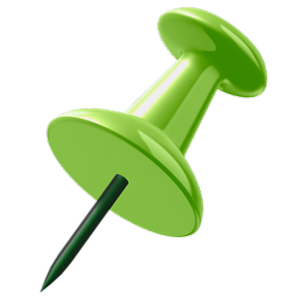 green pin decoration